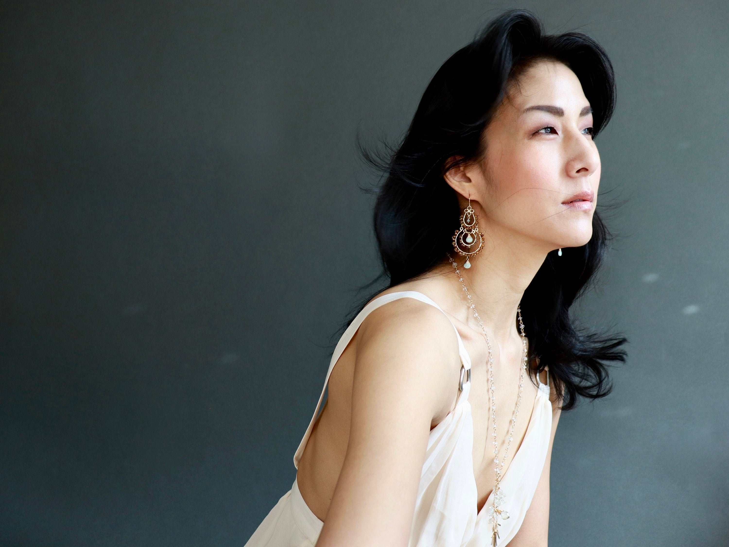 Amazonite Tortoiseshell Chandelier Earrings, 14K Gold Filled Boho Dangle, Earth Tone Jewelry