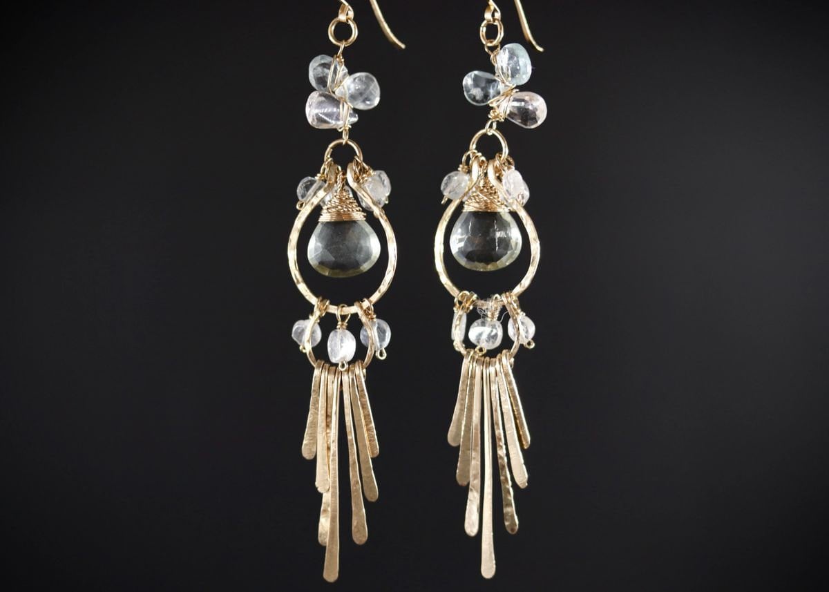 CUSTOM BRENDA KUNZ Sunburst Earrings
