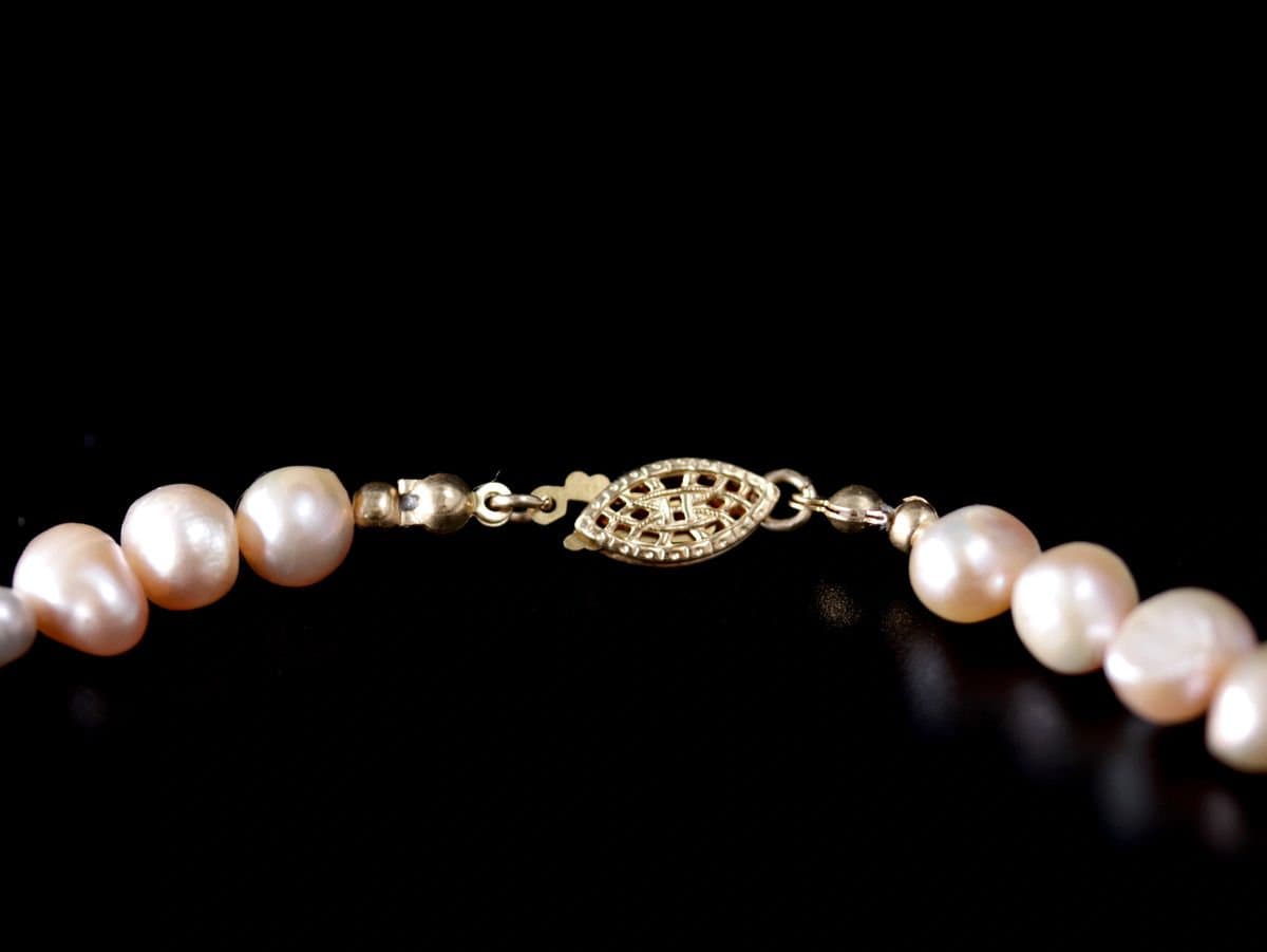 Freshwater Pearl Strand Gemstone Necklace, 14K Gold Filled, Bridal