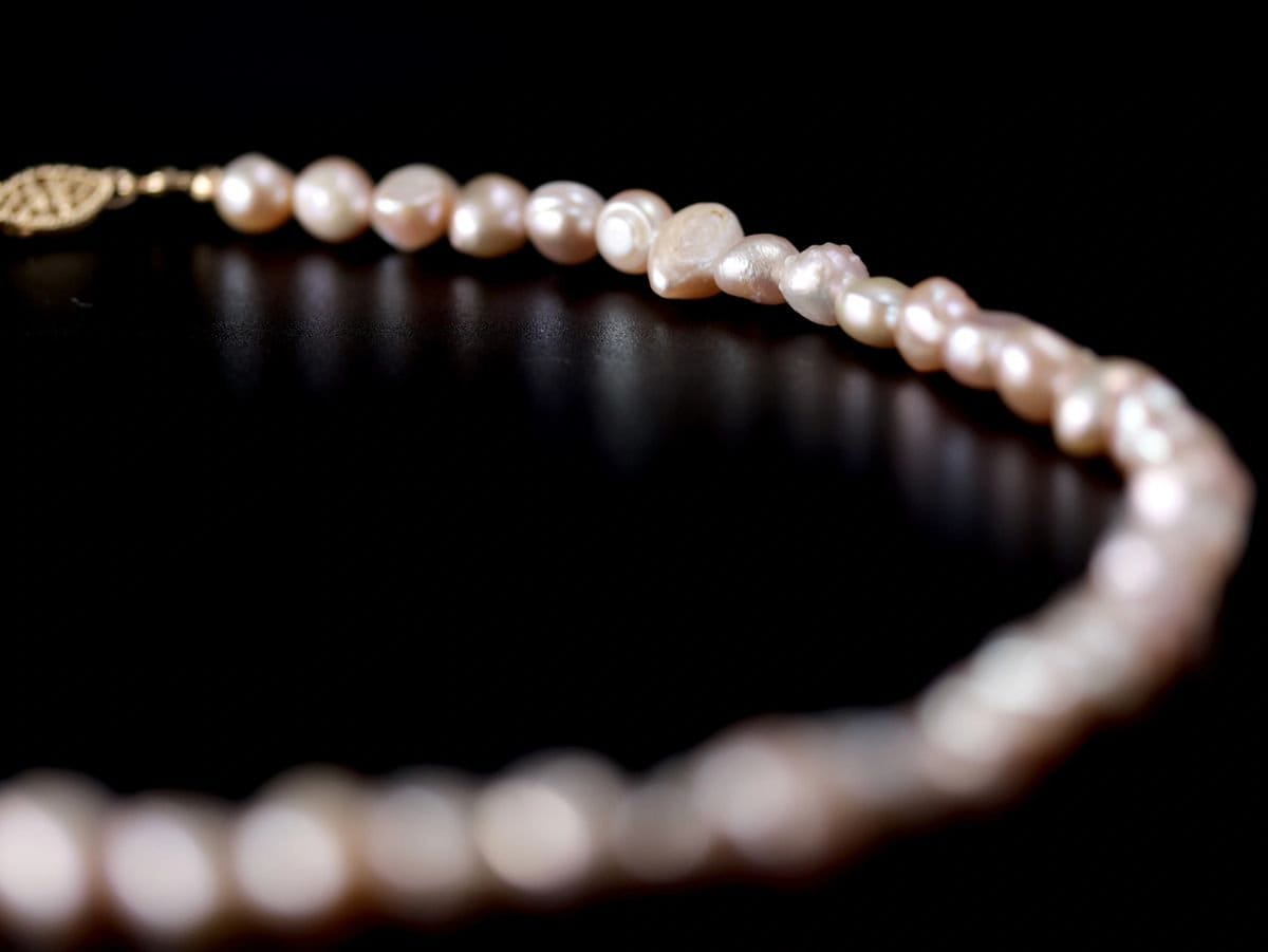 Freshwater Pearl Strand Gemstone Necklace, 14K Gold Filled, Bridal
