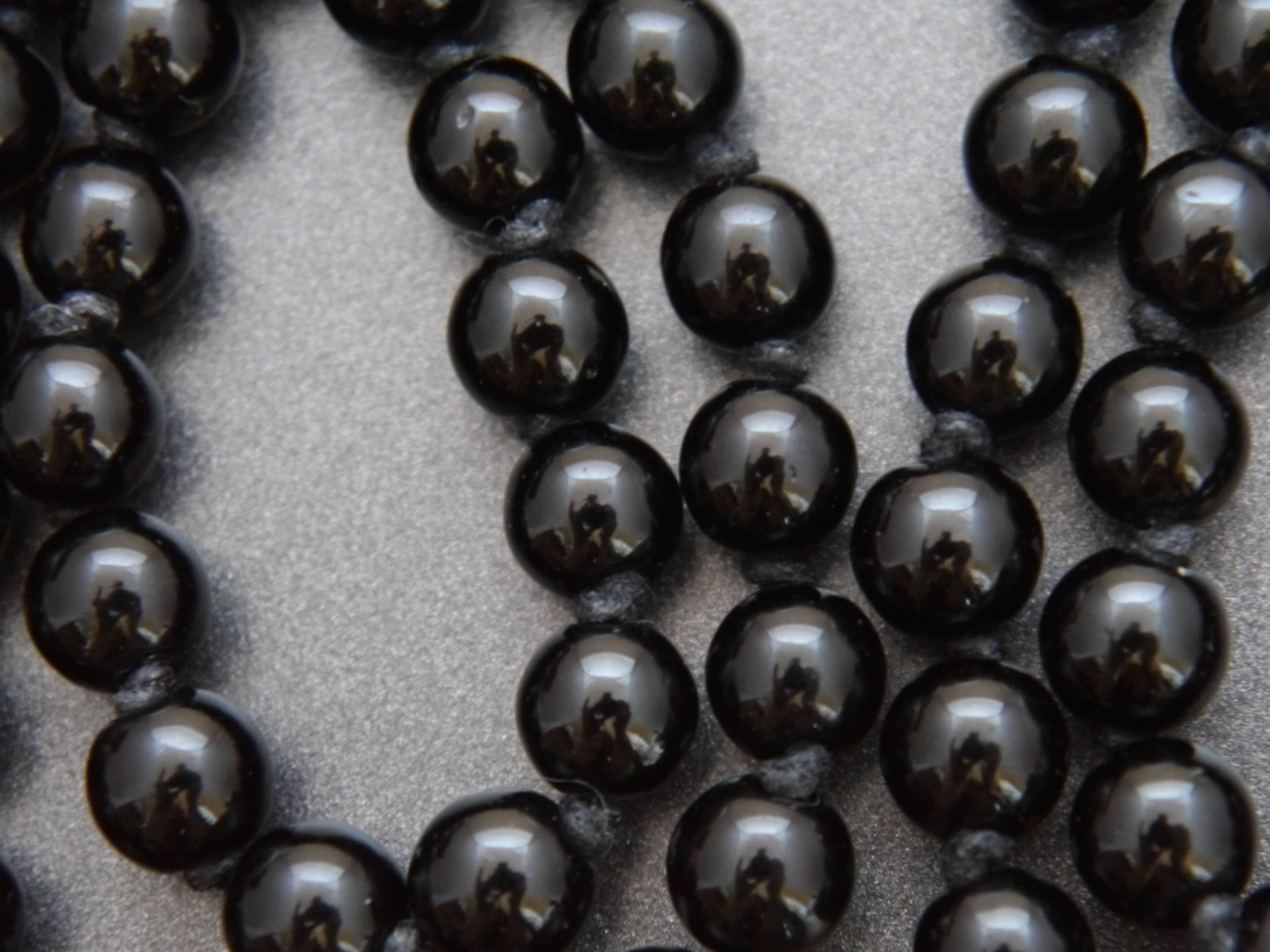 Black Obsidian 108 Mala Bead , Wrap, Hand Knotted Tibetan Prayer Beads