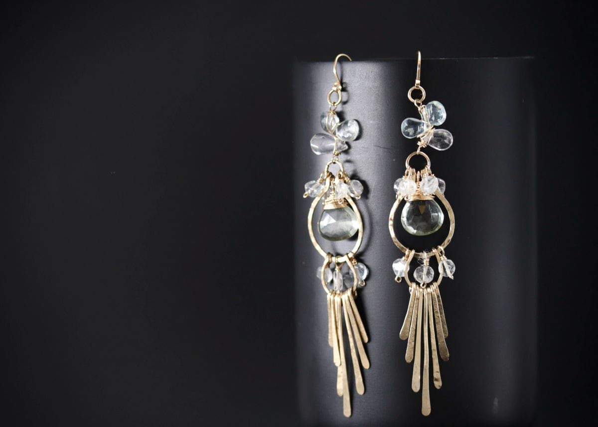 CUSTOM BRENDA KUNZ Sunburst Earrings