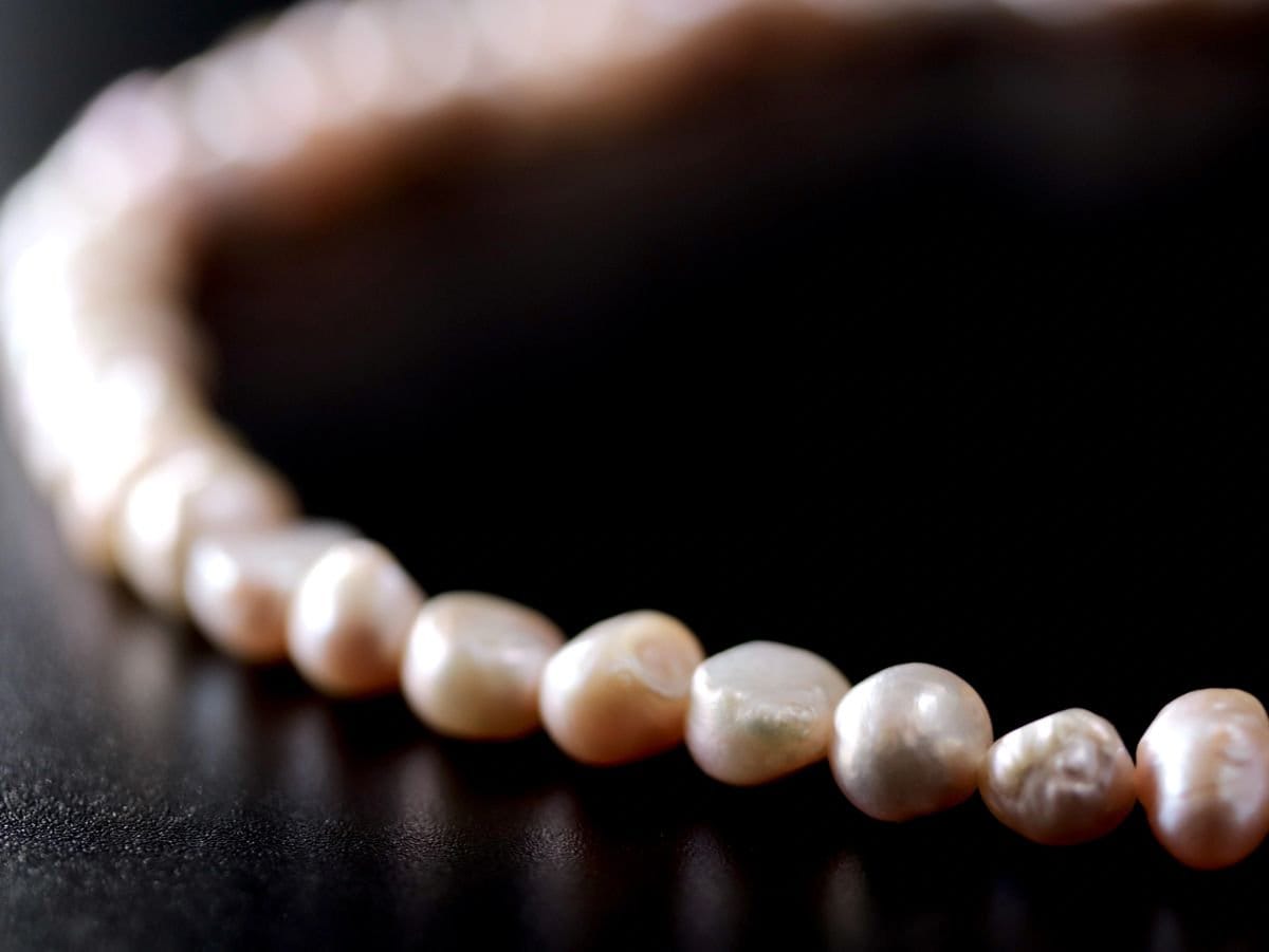 Freshwater Pearl Strand Gemstone Necklace, 14K Gold Filled, Bridal