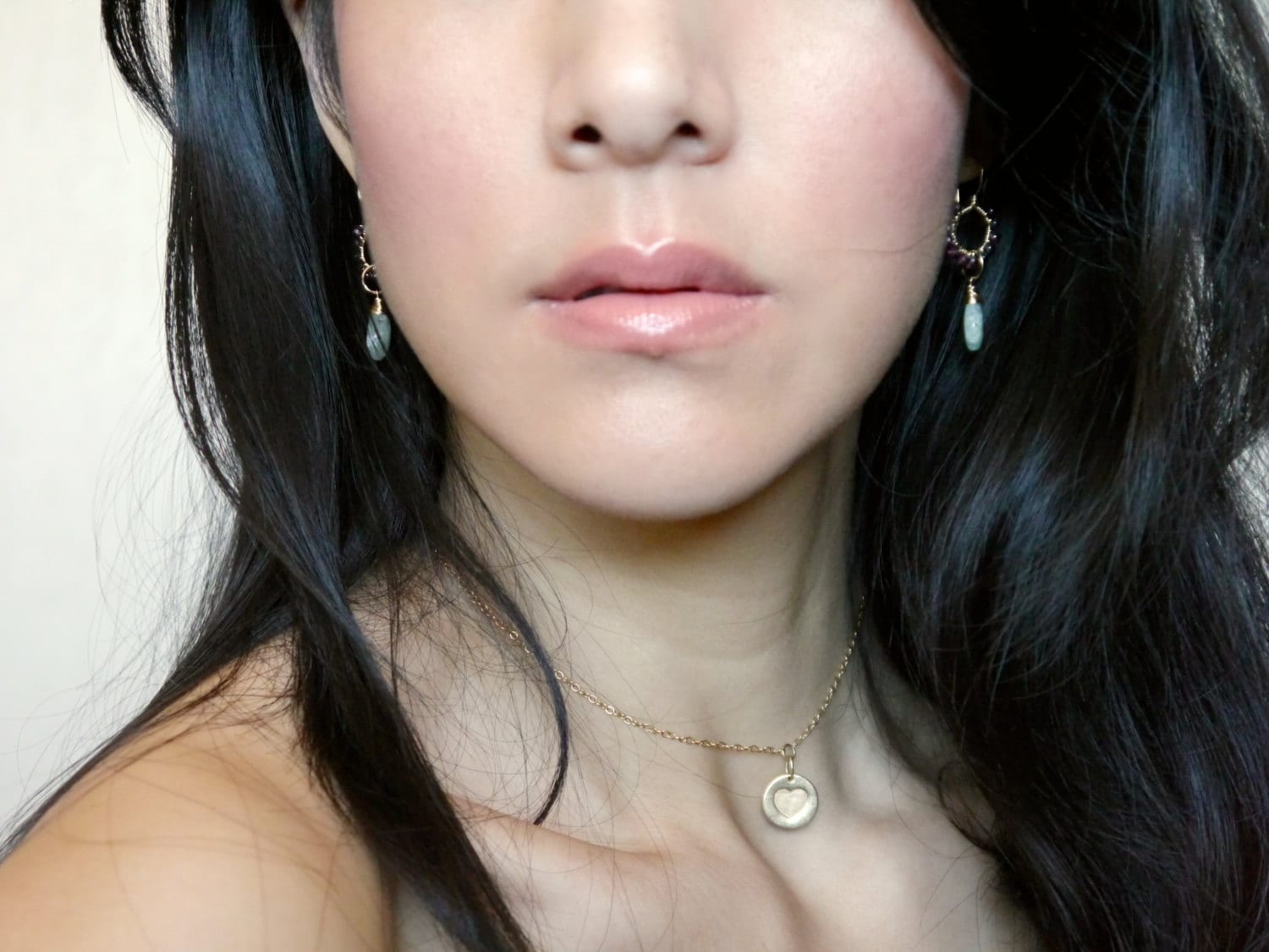 Aquamarine Garnet Floral Chandelier Gemstone Earrings, 14K Gold Filled Bohemian Style