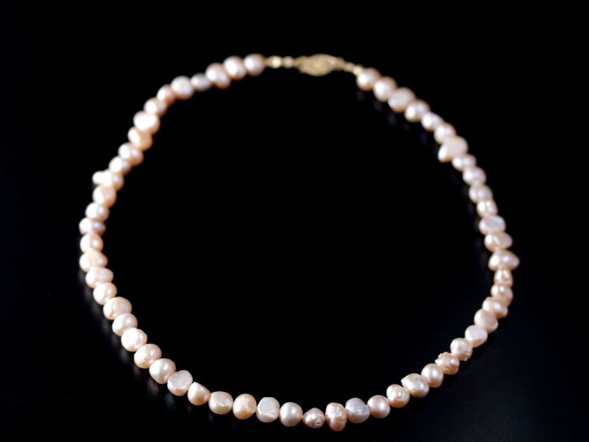 Freshwater Pearl Strand Gemstone Necklace, 14K Gold Filled, Bridal